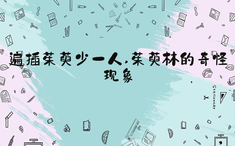 遍插茱萸少一人 茱萸林的奇怪现象