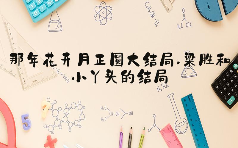那年花开月正圆大结局 梁胜和小丫头的结局
