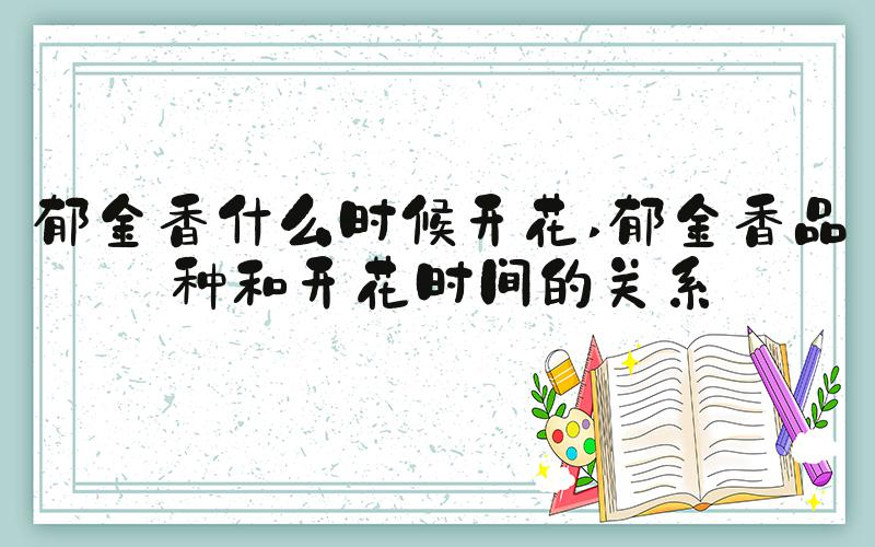 郁金香什么时候开花 郁金香品种和开花时间的关系
