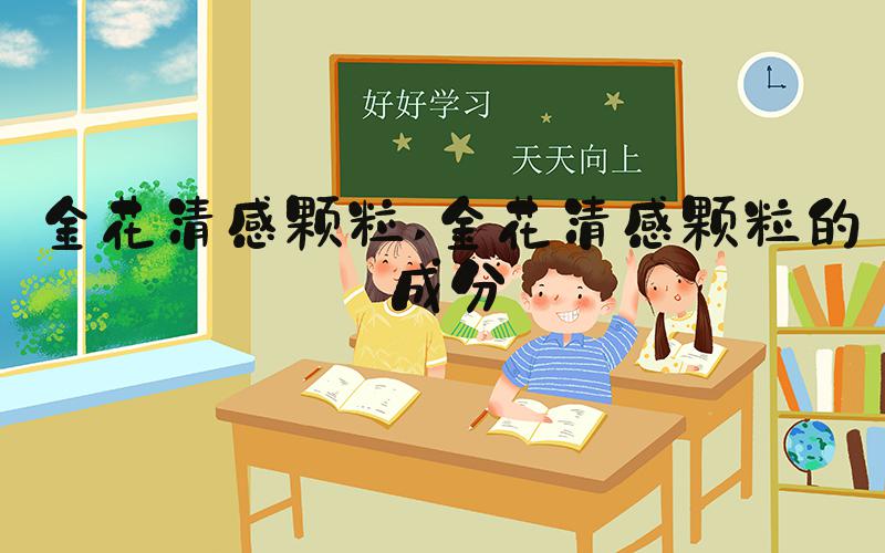 金花清感颗粒 金花清感颗粒的成分