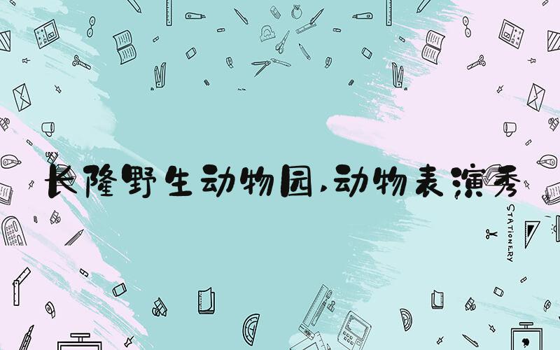 长隆野生动物园 动物表演秀