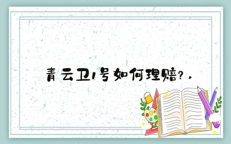 青云卫1号如何理赔？ 