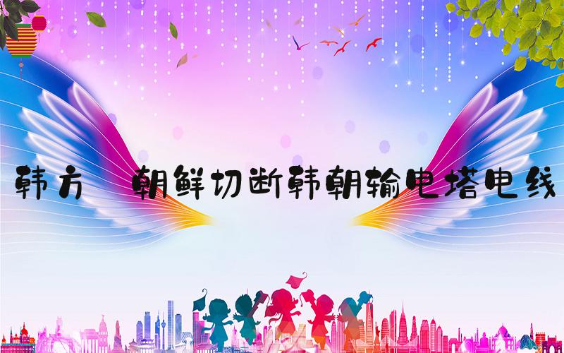 韩方:朝鲜切断韩朝输电塔电线
