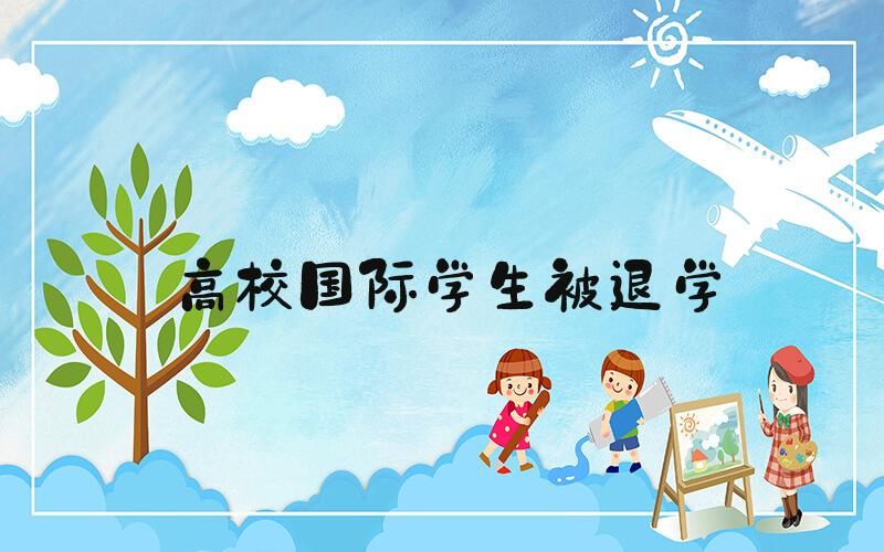 高校国际学生被退学
