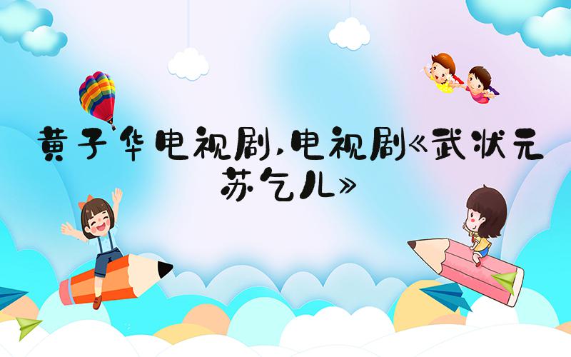 黄子华电视剧 电视剧《武状元苏乞儿》